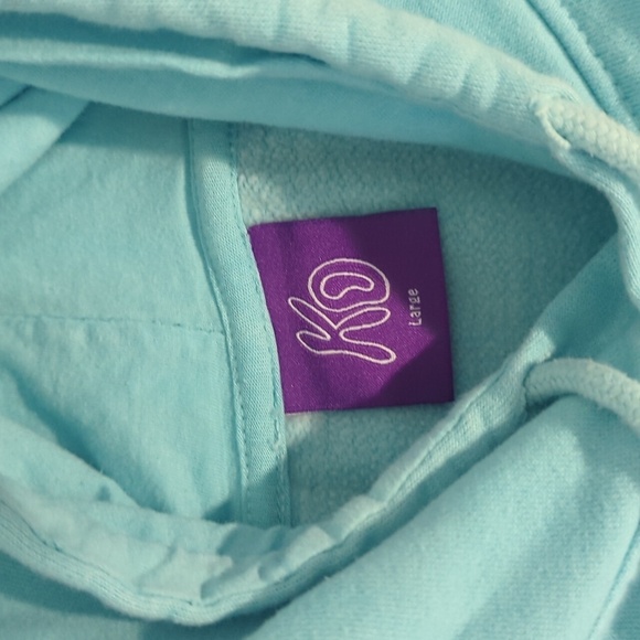 Cody KO Gradient Hoodie We Prefer To Chill Teddy Bear Graphic Whimsical Sz L - Picture 3 of 10